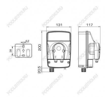 Авт.станция дозир и контр. eMYPOOL  RX PER 2.0L-2.0 230V SANT