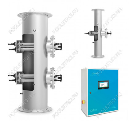 Ультрафиолетовая установка LIfetech TOP 147м3, DN150, 3kw, 18000h, Ручная очистка