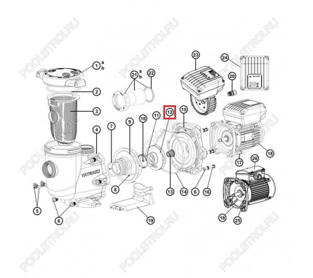 Крыльчатка насоса Hayward TriStar SP32111 (SPX3210C)